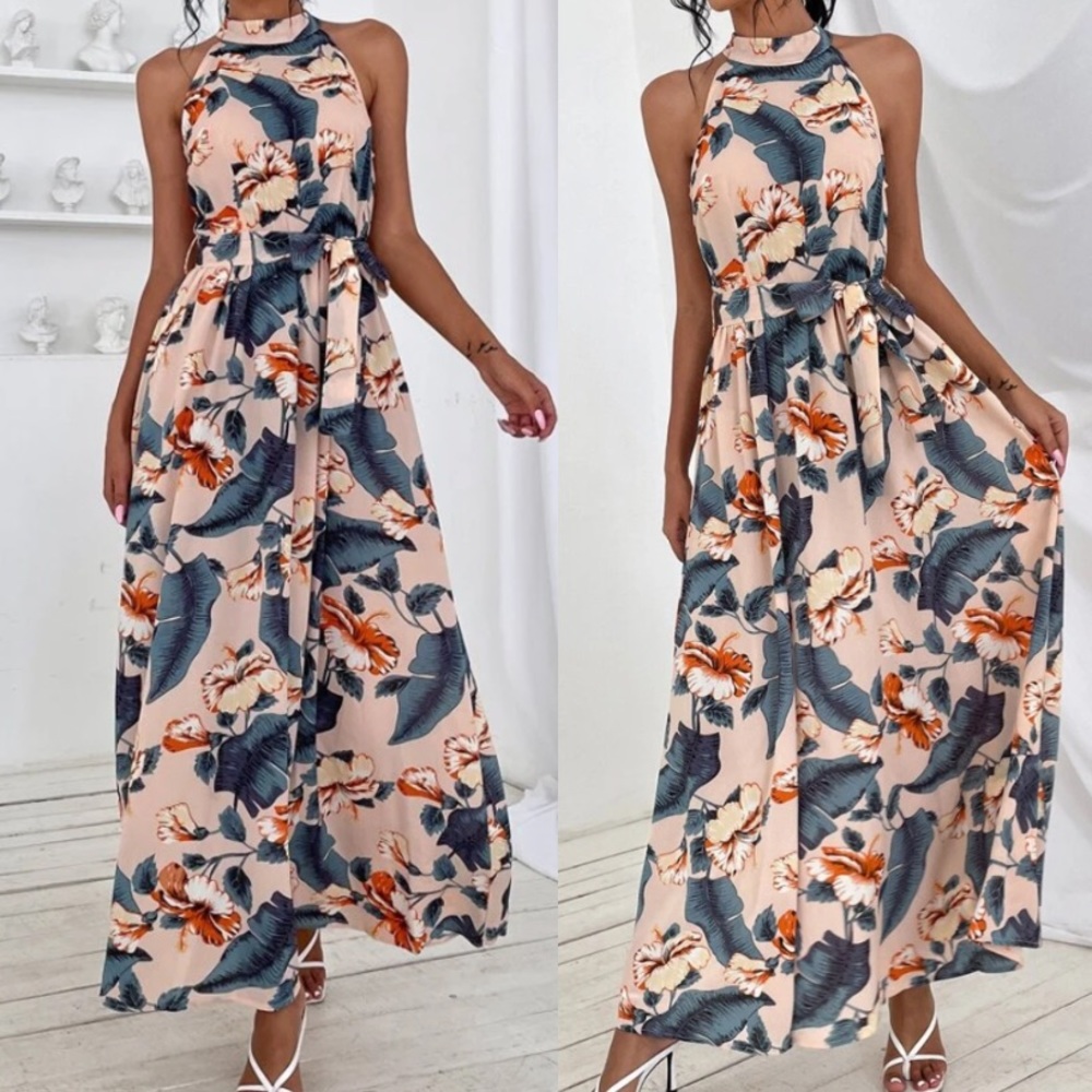 Boho floral print later maxi dress - Picture 2 of 3